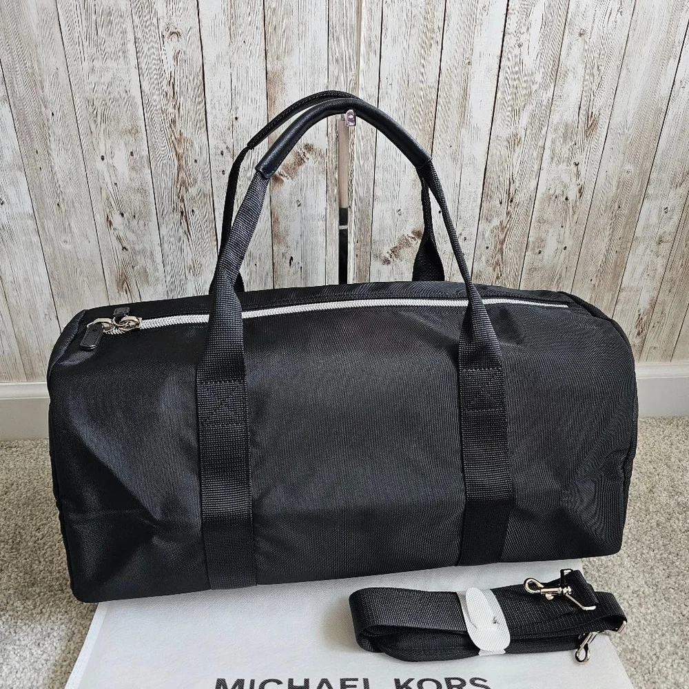 Michael Kors Duffle Travel Gym Bag, Black